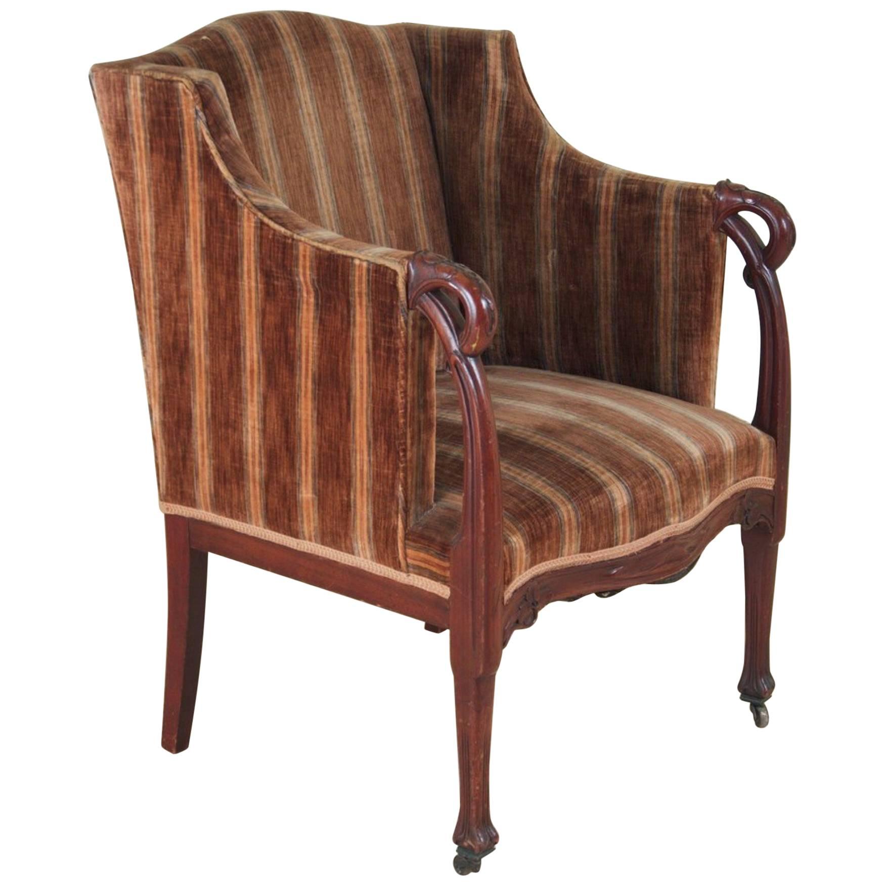 Leon Benouville Art Nouveau Armchair For Sale