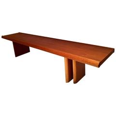 Danish Modern X-Long Teak Coffee Table or Bench