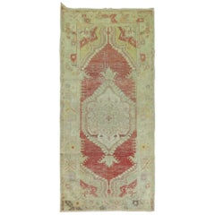 Shabby Chic Oushak Throw Runner