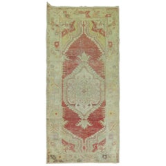 Shabby Chic Oushak Throw Runner