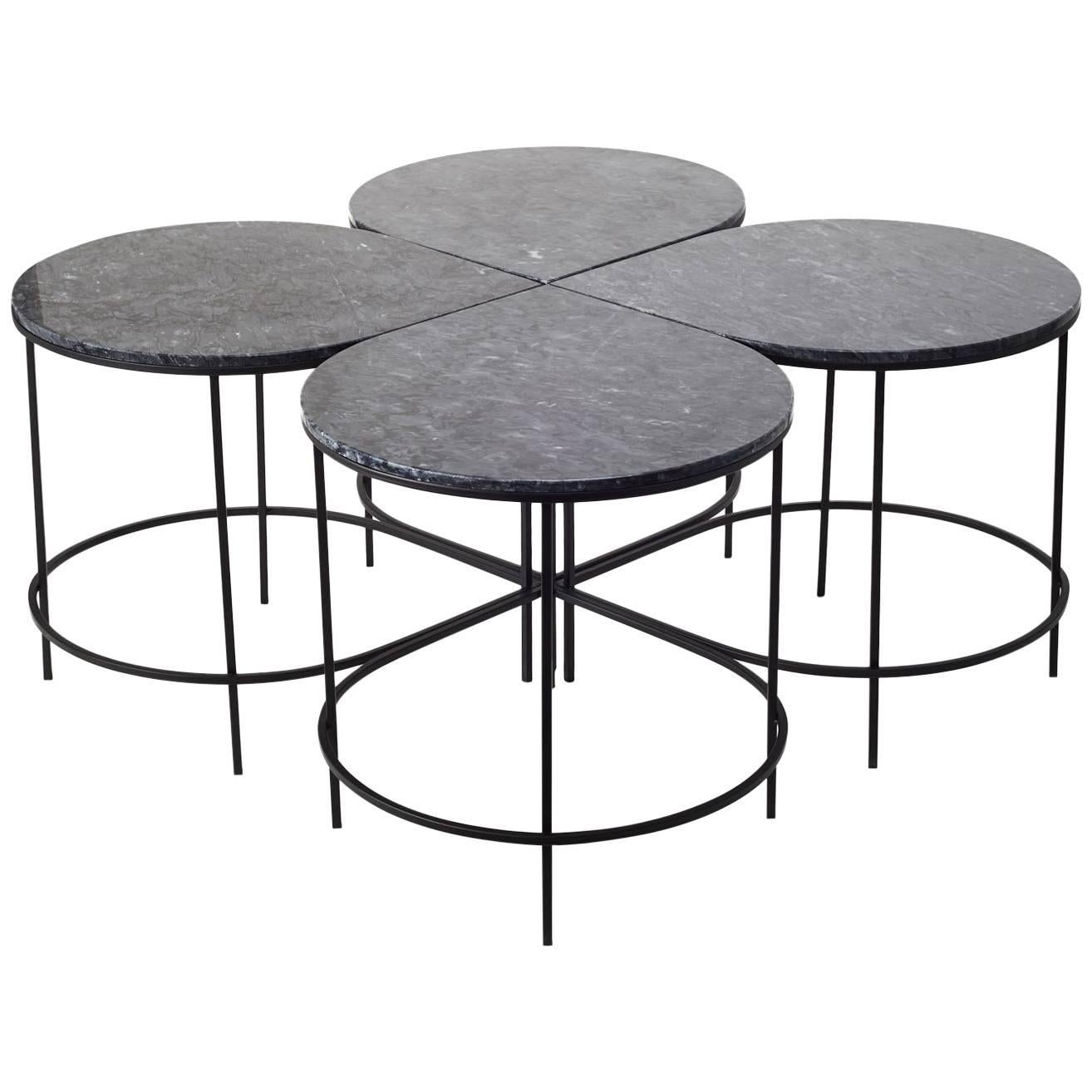 Stila Marble Teardrop Side Table For Sale