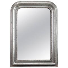19th Century, Louis Philippe Silver Gilt Mirror 12