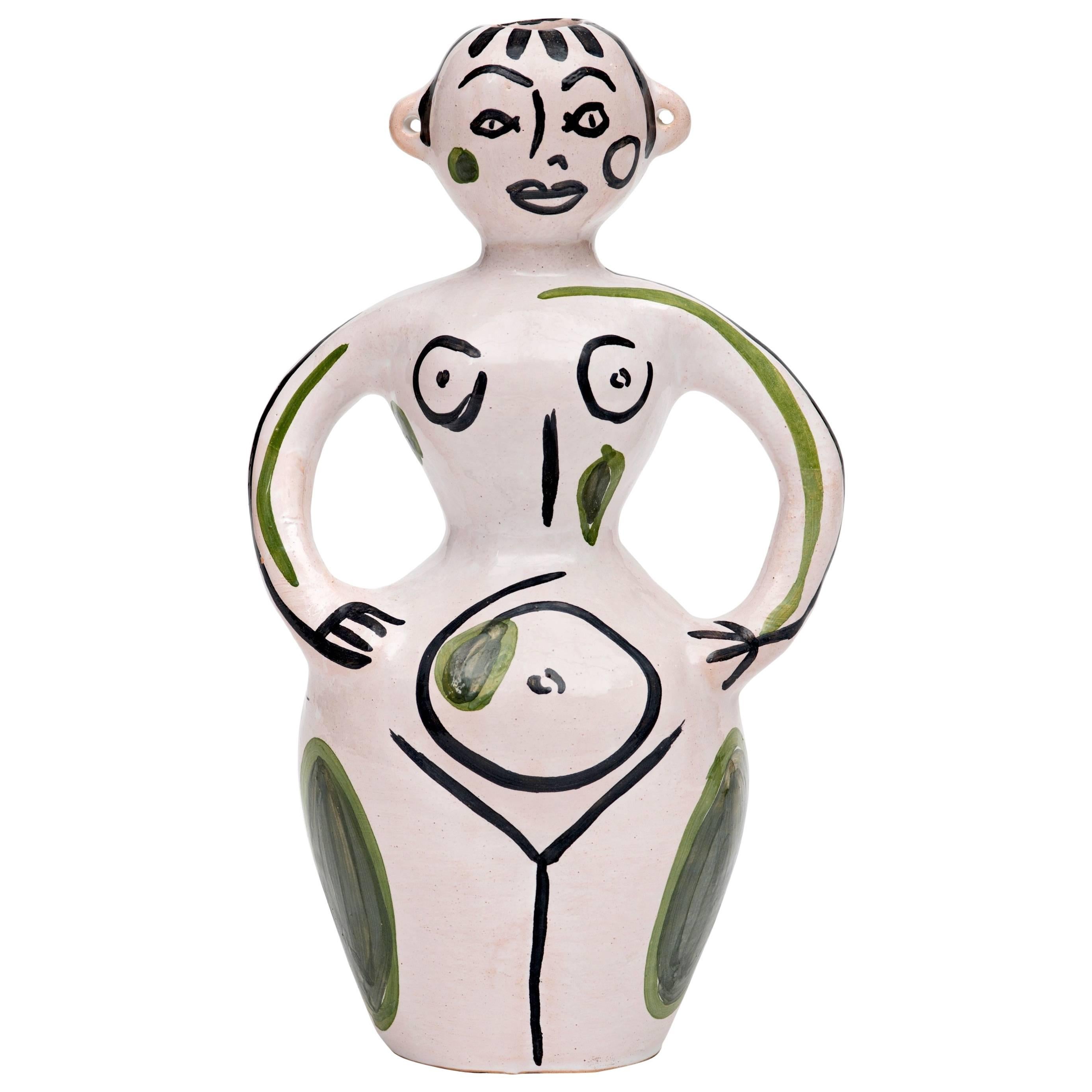 Ceramic Figural Vase by César Manrique