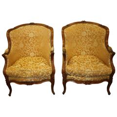 19th Century Pair of Bergeres