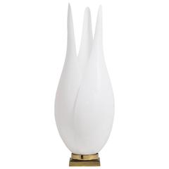Single Tulip Rougier Designed Acrylic Lamp Canada, Late 1970s