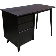 1950s Modern Berge Norman Associates Ebonized Desk