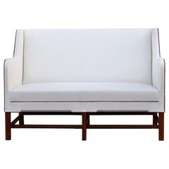Kaare Klint Model 4118 Two-Seat Box Sofa by Rud Rasmussen 5