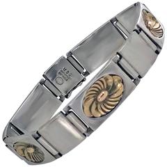 Georg Jensen Sterling Bracelet, Designed by Henry Pilstrup, circa 1950