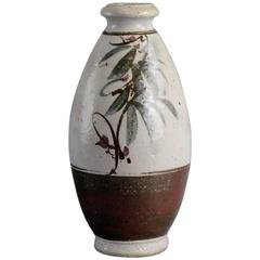Unique Stoneware Vase Attributed to David Leach