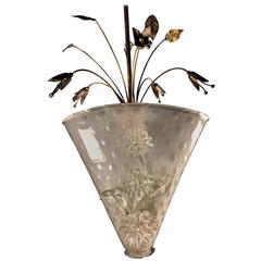 Extraordinary chandelier by Archimede Seguso, Murano, 1940s 8