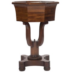 American Mahogany Octagonal Jardinière with Liner