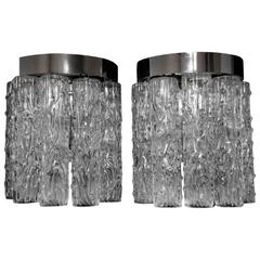 Beautiful Pair of Handblown Murano Glass Sconces 2