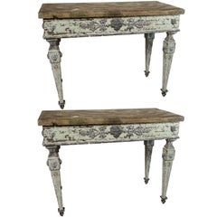 Pair of Hand-Painted Console Tables