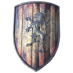 France Heraldic Metal Sconce Shield
