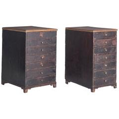 Antique Georgian Painted Pine Chest of Drawers, circa 1760
