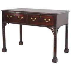 Small Georgian Period 'Chippendale Style' Mahogany Serving Table