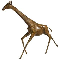 Modernist Daniel Acebo Bronze Giraffe Sculpture 6