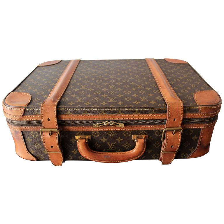 Vintage Louis Vuitton Hard Cover Suitcase Mounted as a Table at 1stDibs