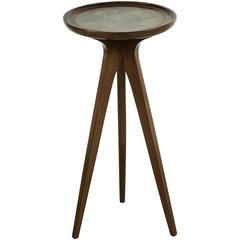 Leather Topped Occasional Table by John Van Koert for Drexel