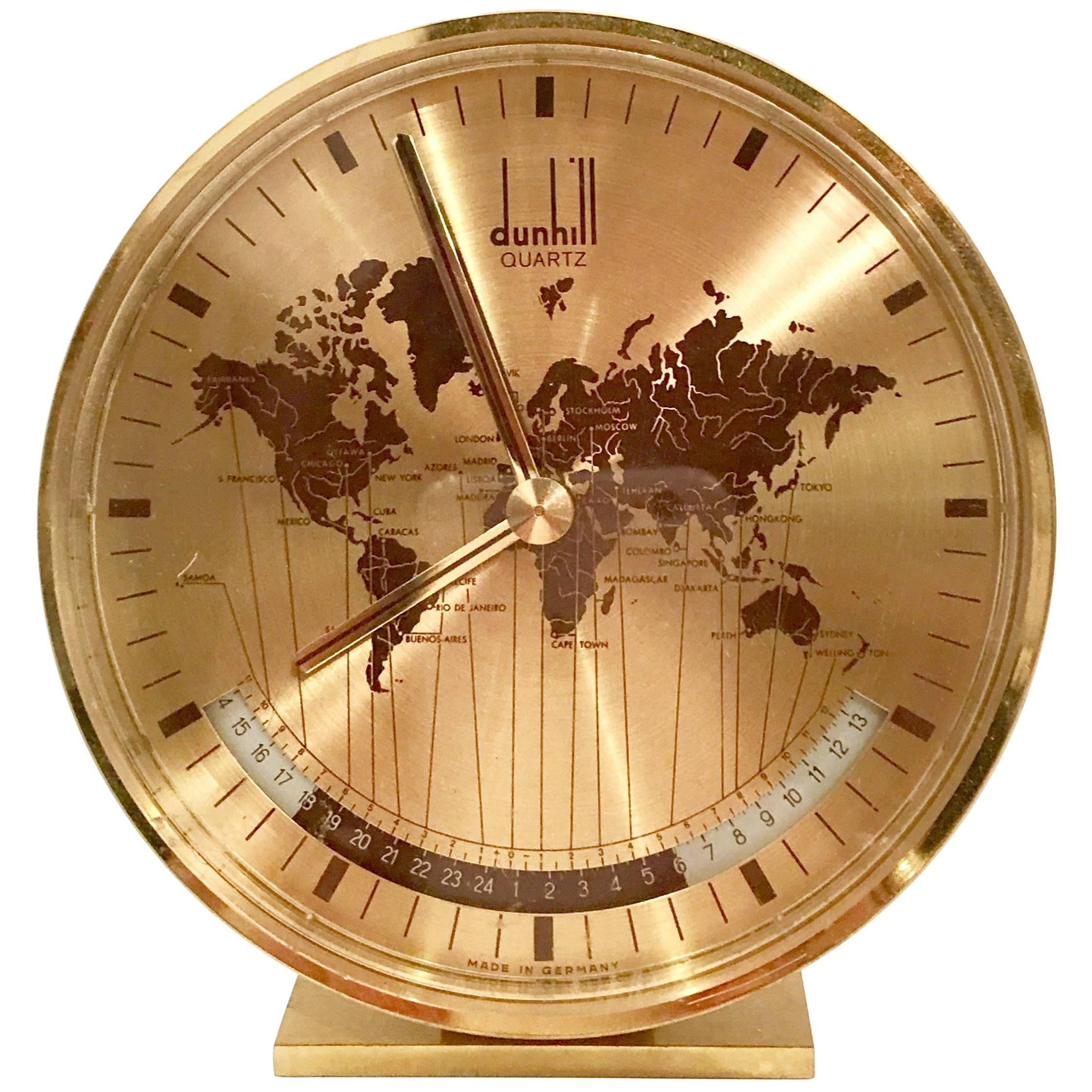 Alfred Dunhill  Art Deco World Clock by Kienzle, Germany