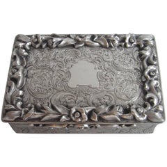 Antique Fine and Rare Table Snuff Box Made in London in by Rawlings & Summers