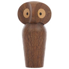 Vintage Owl in Smoked Oak by Paul Anker Hansen, New Edition