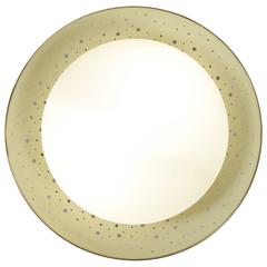 1960s Large Round Wall Light by Ernest Igl for Hillebrand