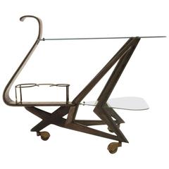 Bar Trolley in the style of Cesare Lacca, Italy, 1950s