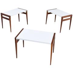 Retro John Keal Folding Side Tables