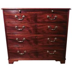 Georgian Mahogany Chest of Drawers, Batchelor’s Chest with Brushing Slide 3