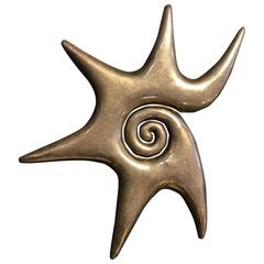 Vintage Spratling Star Signed Pin Pendant