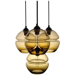 Groove Series Molecule Chandelier- Modern Handmade Lighting- Made to Order 2