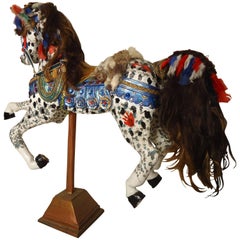 Vintage Antique Hand-Painted Wooden Horse