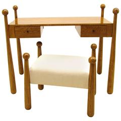 Jean Royere Quille Dressing Table Desk with Stool 5