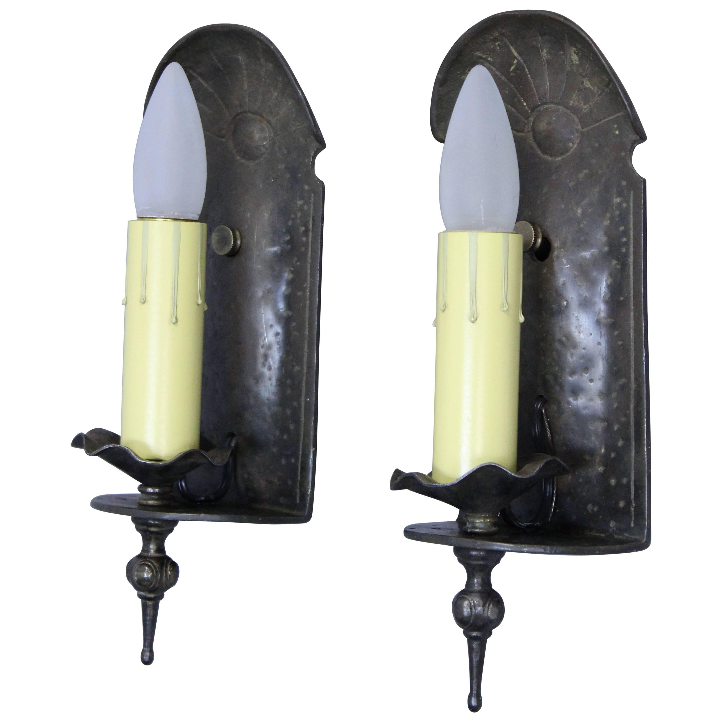 Pair of Single Adobe Style Antique Sconce