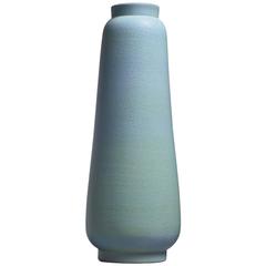 Ewald Dahlskog Crackle Glaze Floor Vase, Bo Fajans, Sweden, 1930s