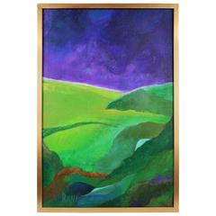 Impressionist Rolling Landscape Painting by Rani 8