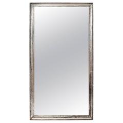 Rectangular Silver Gilt Mirror with the Original Mercury Glass 10