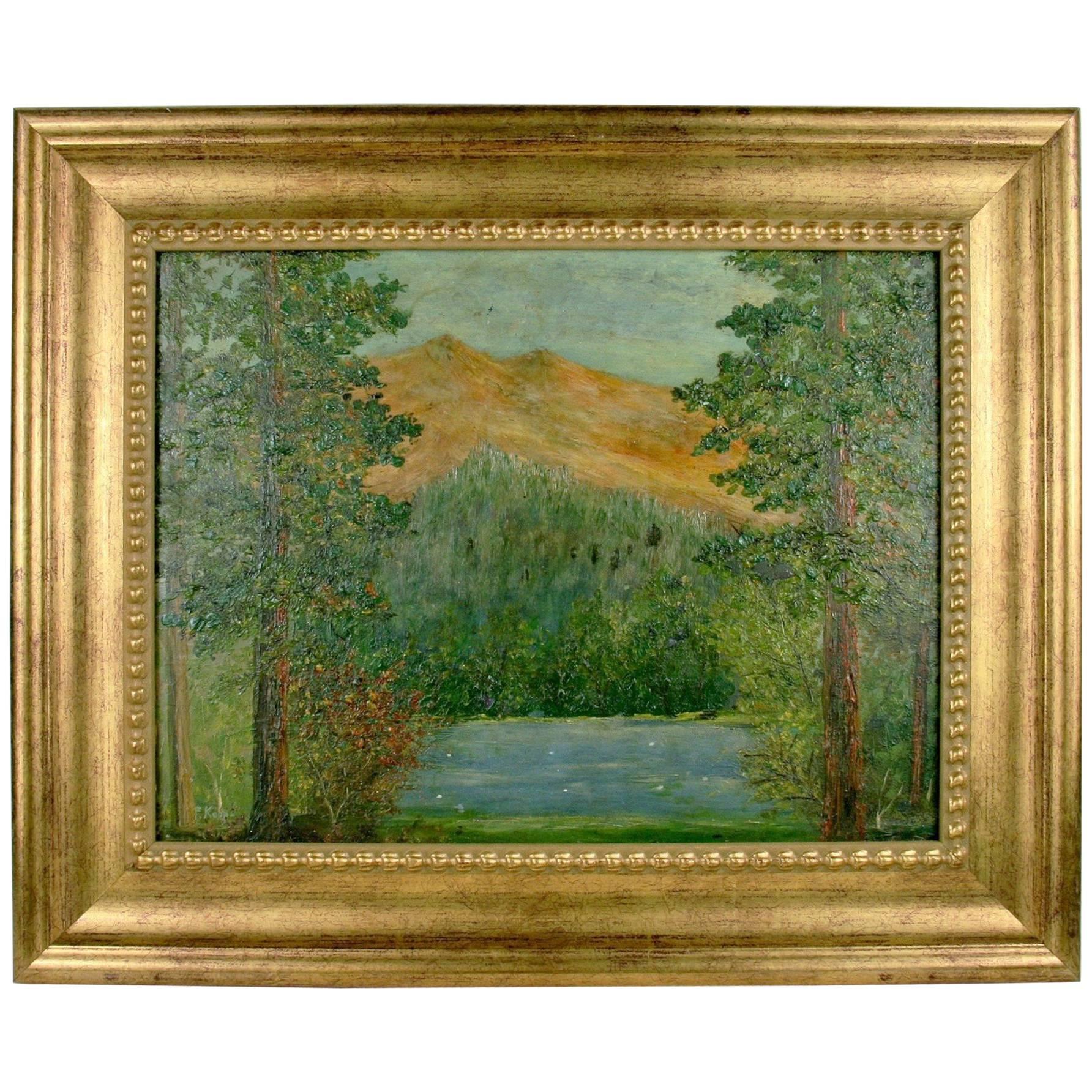Impressionist Landscape Painting by F. Koops