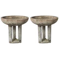 Pair of Large Round Gueridon Planters Sold Separately 4