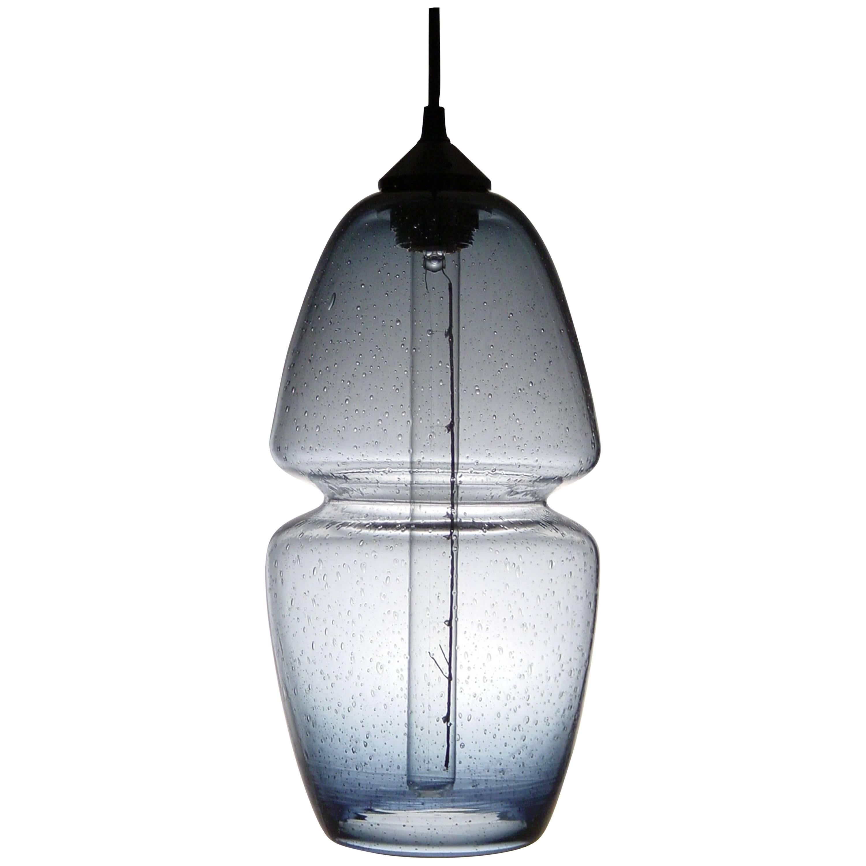 Groove Series Pod Pendelleuchte, Contemporary Handmade Glass Lighting im Angebot