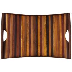 Large Rosewood Tray with Handles by Don Shoemaker for Señal