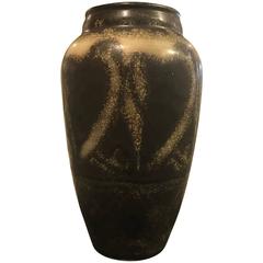 Rare Catteau Gres Stoneware Pelican Vase