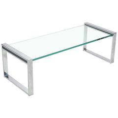 Cy Mann Chrome and Glass Coffee Table 2