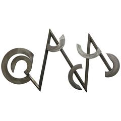 Postmodern Steel Wall Sculpture 7