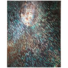 Large Abstract Painting by Isaac Holkar