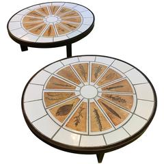 Pair of Coffee Tables by Roger Capron