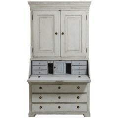 Swedish Gustavian Three Parts Secreter, Circa 1785 6