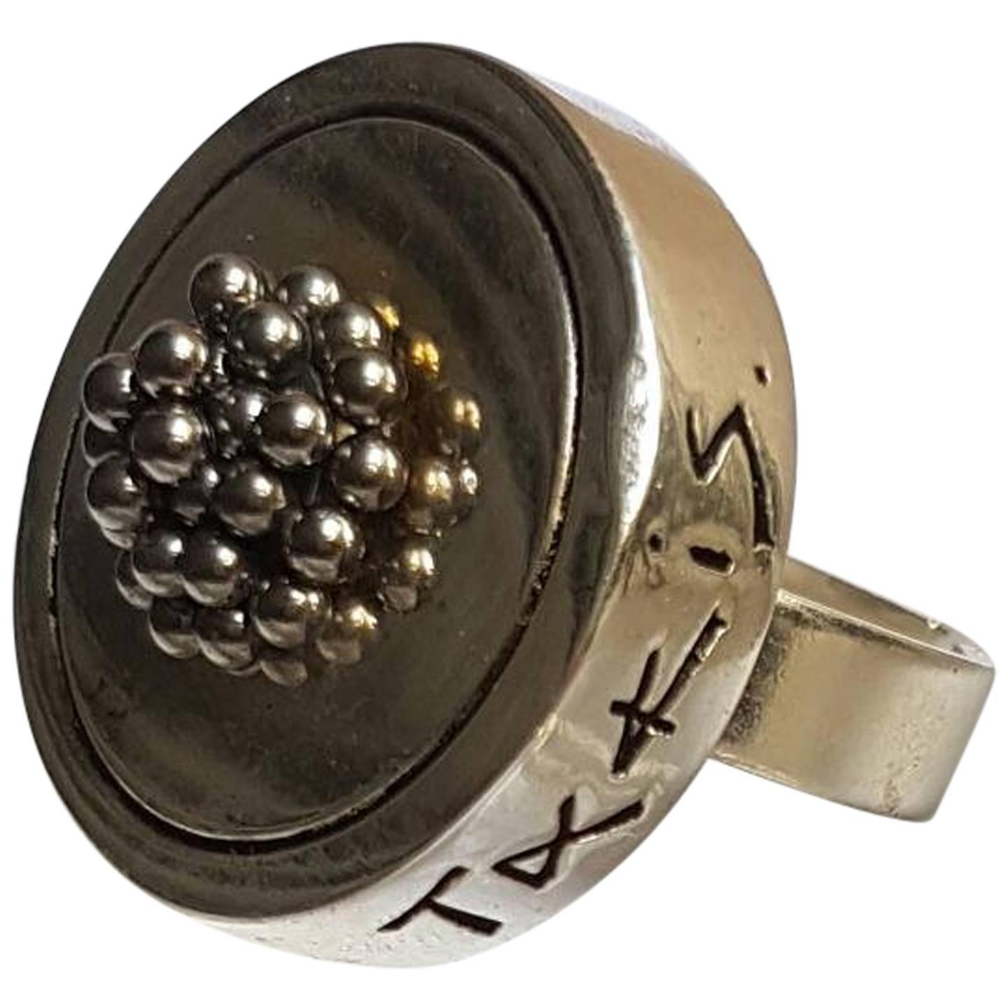 Takis 1996 Silver Plated Ring