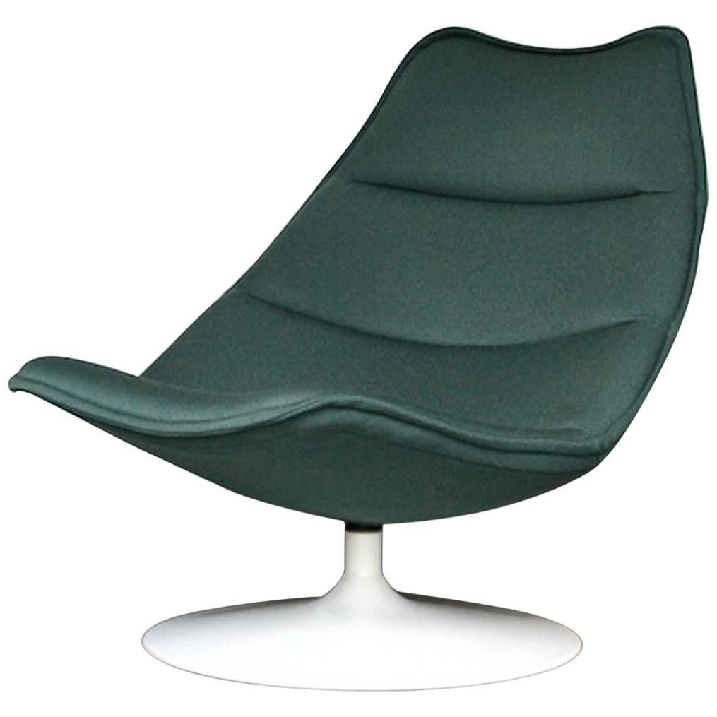 Mint Green F584 Lounge Chair by Geoffrey D. Harcourt for Artifort, Dutch Design  For Sale